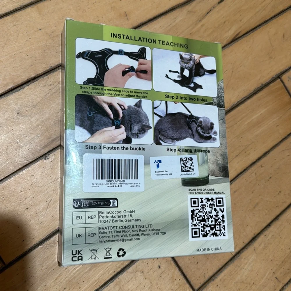 2 in 1 halypet harnes for cats